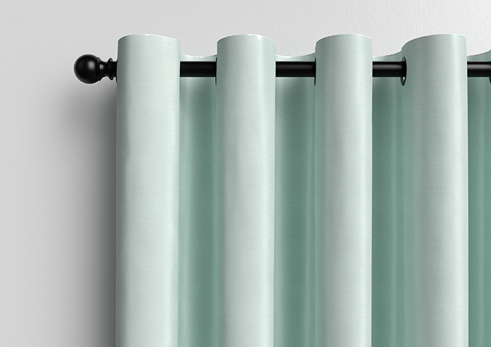 Akoya Faux Silk, Lustre Ice Blue - Made to Measure Curtains - Image 12